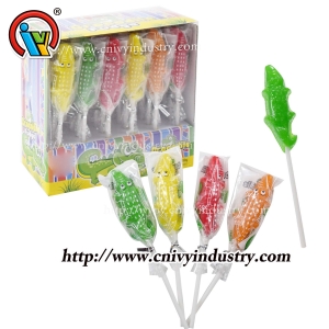 New crocodile shape jelly gummy lollipop candy