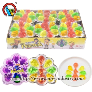 Jelly Jelly Cup Peacock Shape Jelly Cup Candy